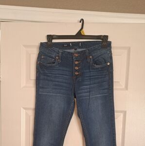 Classic Blue High Rise Button-Fly Jeans